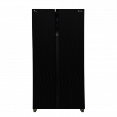 Dawlance NO Frost Glass Door Inverter Side by Side Refrigerator 18 Cu Ft Black (DSS-9055-INV-GD) On Installments - NomanTra ( 3 Months 0% Percent Profit Product Available On 48 Months Installment )